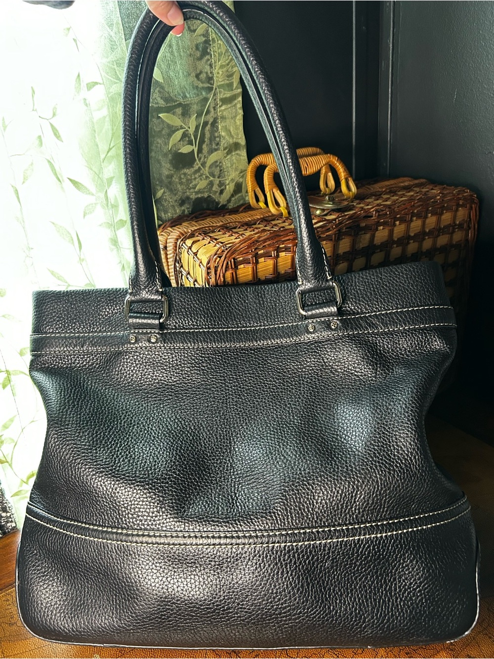 Kate Spade New York Blakely Andover Black Pebbled Leather Tote Bag - Picture 4 of 15